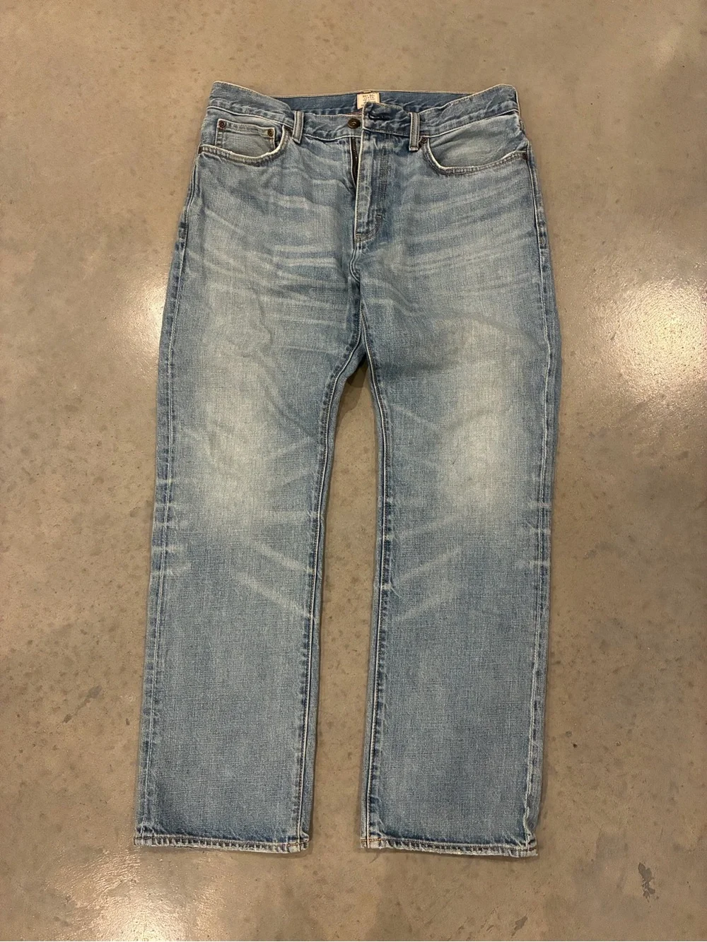 J. Crew Men's Mid Wash Straight Jeans